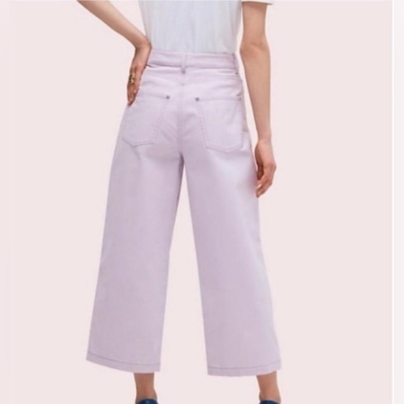 Frozen lilac casual button front pant - Picture 3 of 4